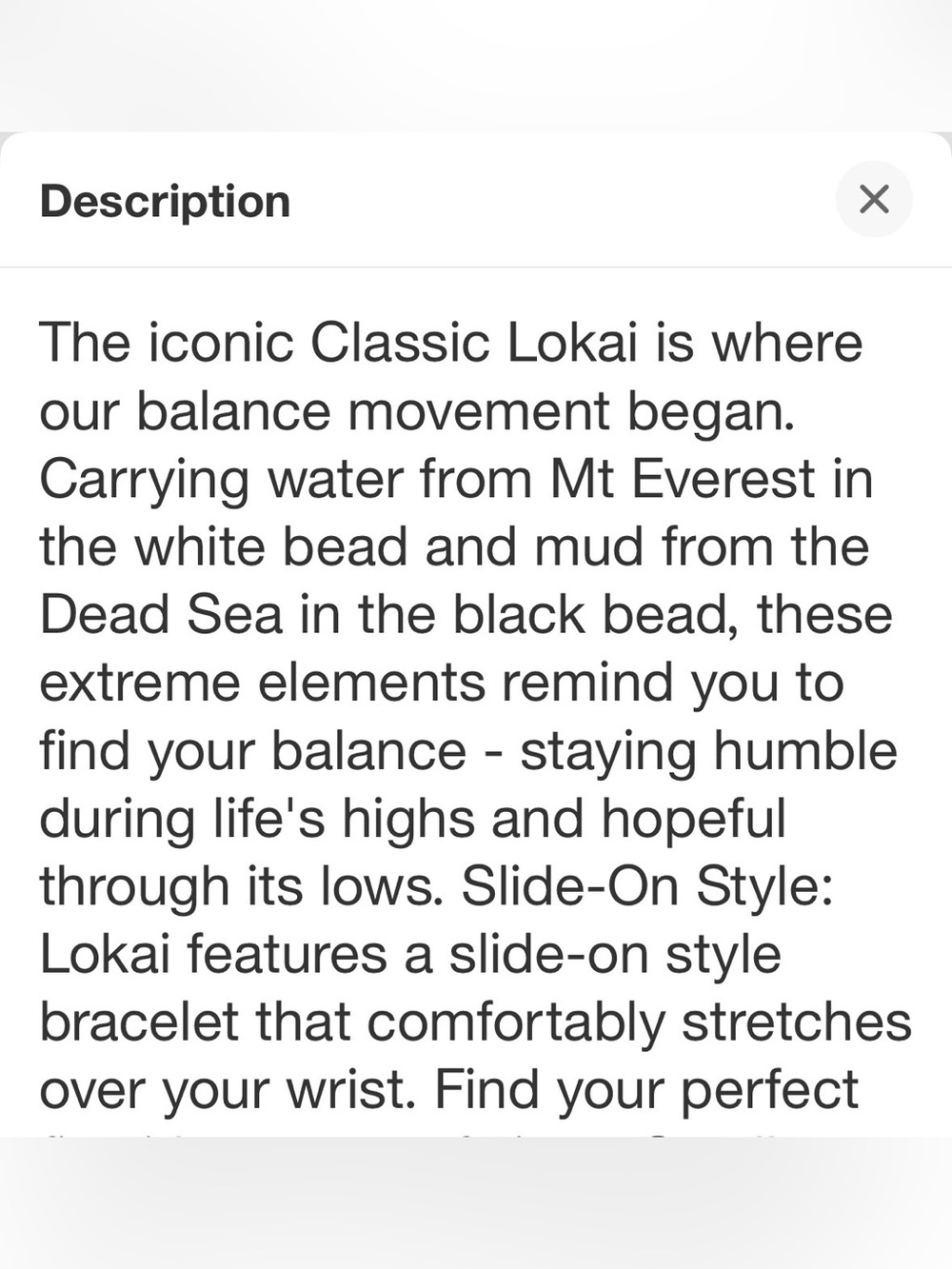 Lokai Loka! Clear Balance Bracelet - Picture 5 of 8